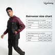 Lifelong Men's Raincoat Set | Raincoat for Men Waterproof | Waterproof Polyester Double-Coated Reversible Rain Suit | Hooded Jacket with Inner Mobile Pocket & Pants | Standard Length for Hiking, Camping
