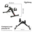 Lifelong Mini Pedal Exerciser | Under Desk Cycle for Arms & Legs | Adjustable Resistance | Digital Display | Foldable Design | Compact Exercise Bike for Home, Office & Physiotherapy