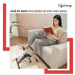Lifelong Mini Pedal Exerciser | Under Desk Cycle for Arms & Legs | Adjustable Resistance | Digital Display | Foldable Design | Compact Exercise Bike for Home, Office & Physiotherapy