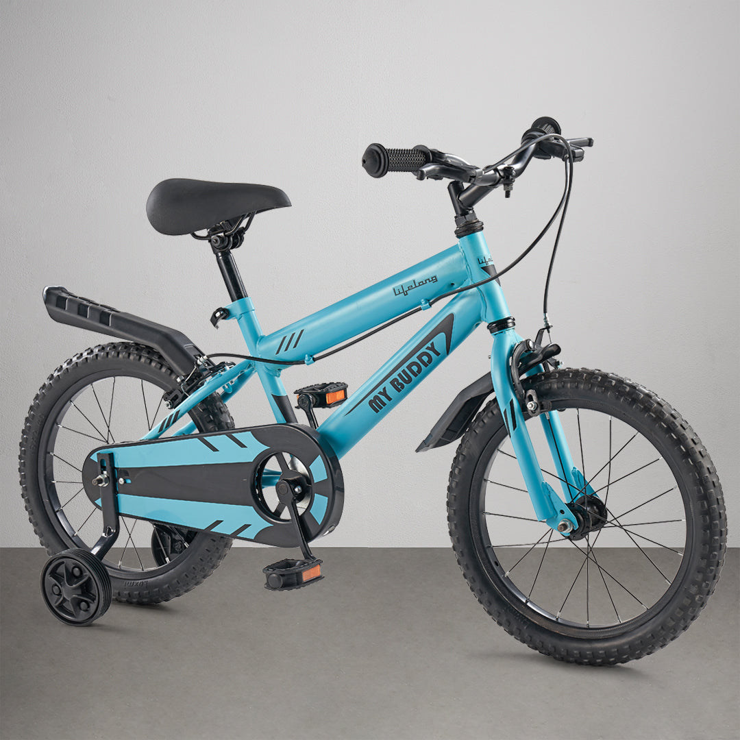 Mybuddy Cycle 16T with Support for Boys and Girls, 9.5'' Steel Frame