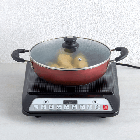 LLIC10 2000-Watt Induction Cooktop for Home with 7 Preset Indian Menu Option