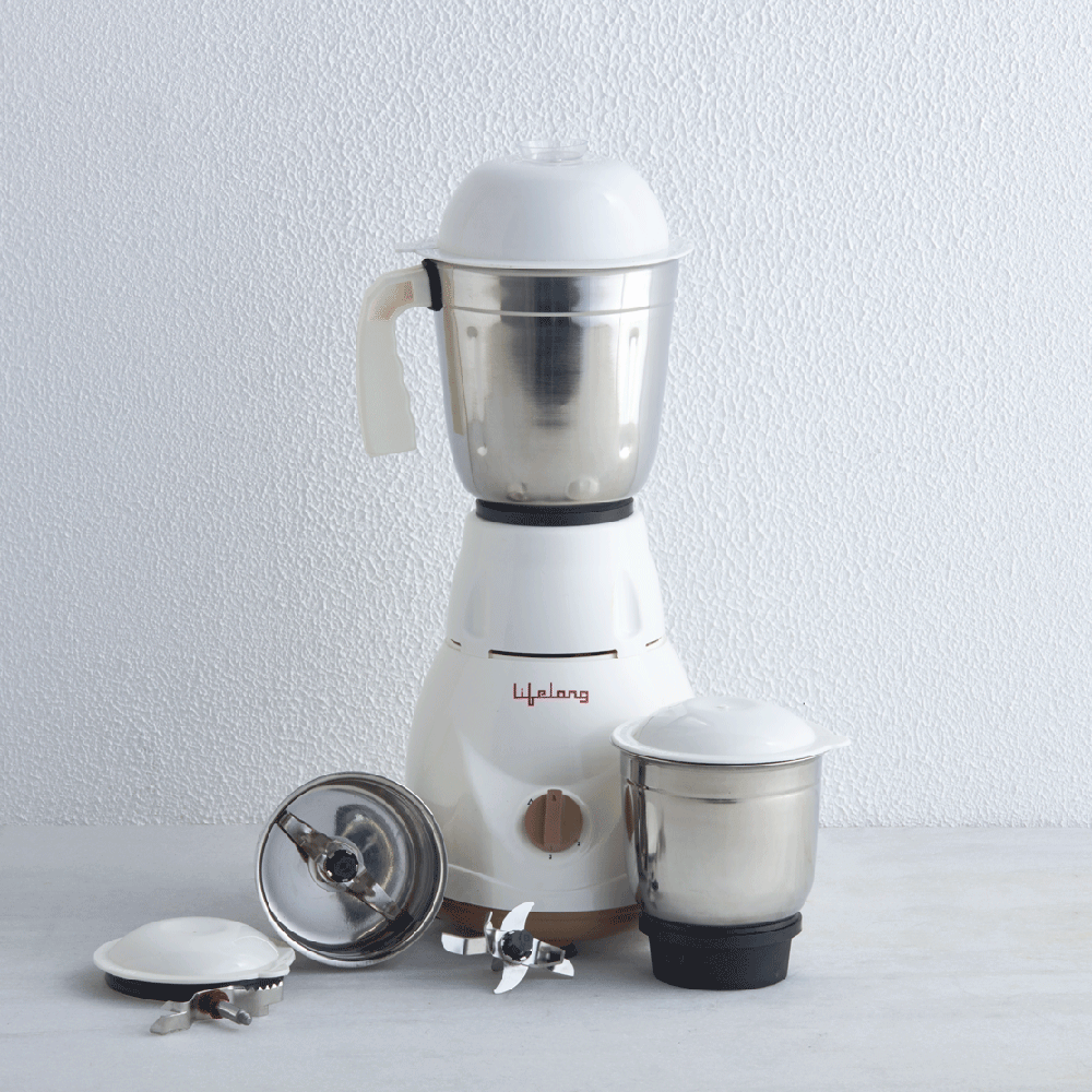 Lifelong  500-Watt Mixer Grinder with 3 Jars – Lifelong Online