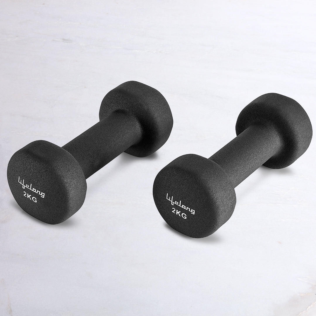 2 Neoprene Dumbbells 2*2kg