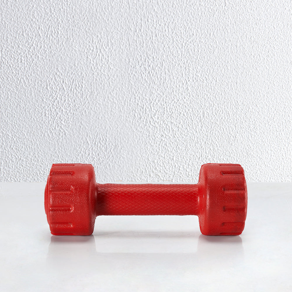 PVC Dumbbells Red (1Kg, Pack of 2)