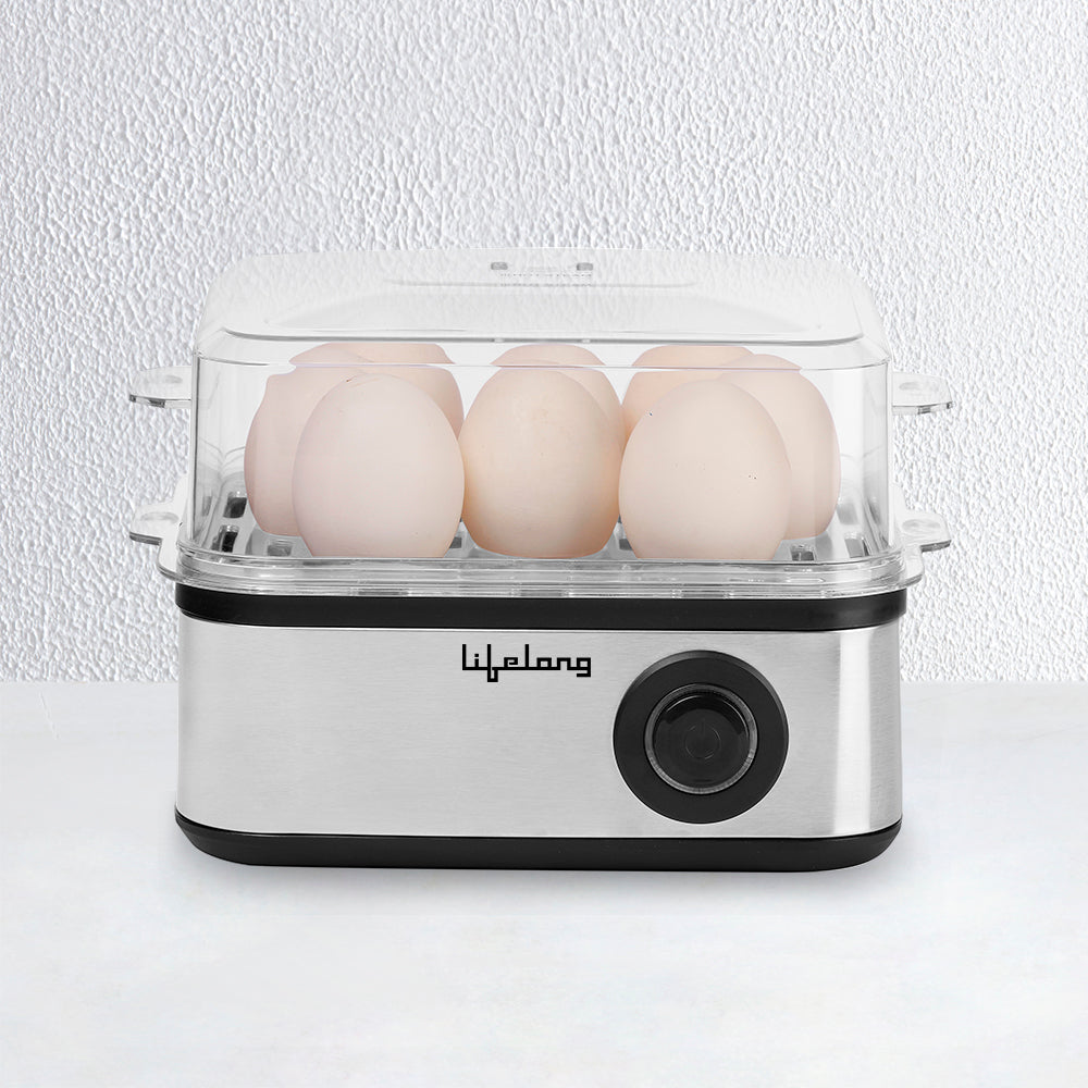 Egg Boiler 500 Watt With 8 Eggs Capacity and Egg Poaching Tray