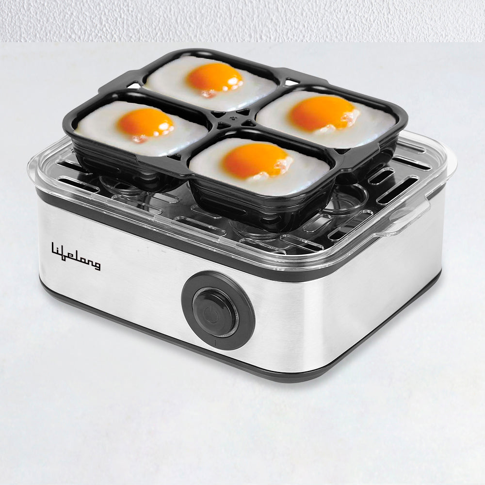 Egg Boiler 500 Watt With 8 Eggs Capacity and Egg Poaching Tray