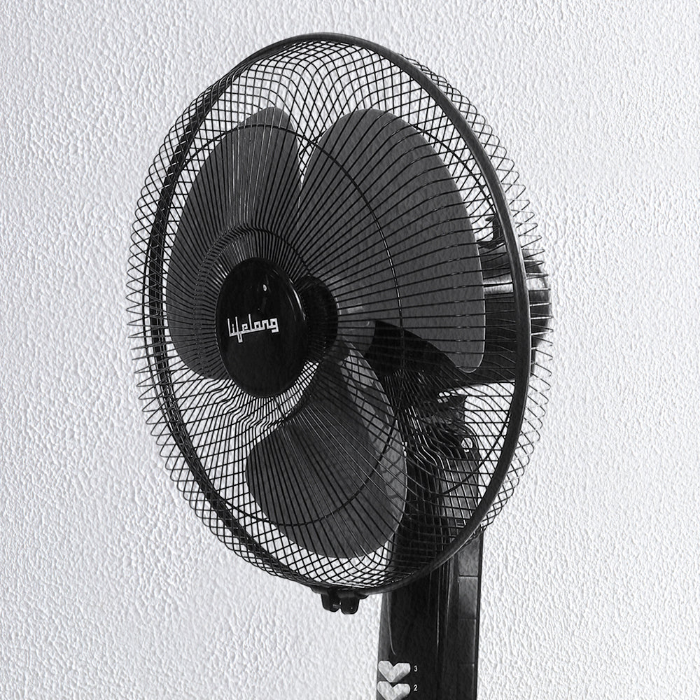 Lifelong LLPF01 400 mm 3 Blade Pedestal Fan (Black)