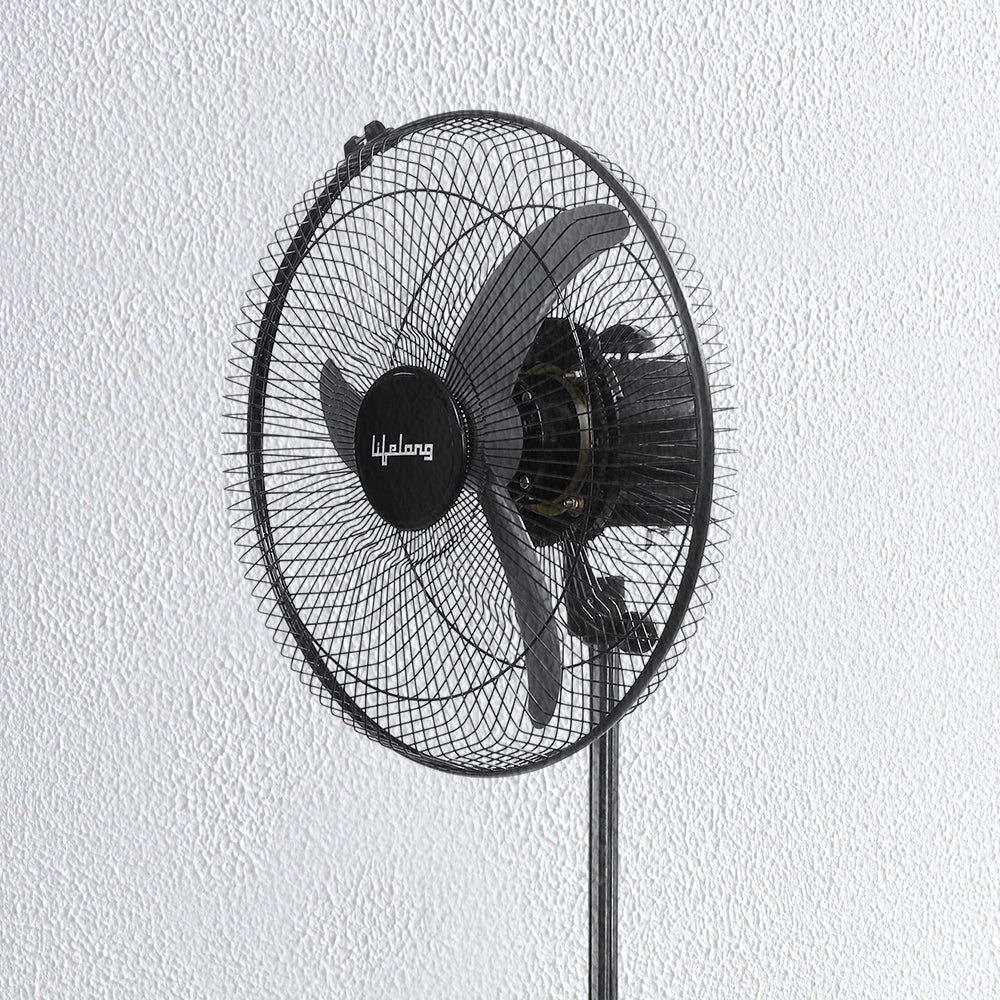 Lifelong LLPF02 400 mm 3 Blade Pedestal Fan (Black)